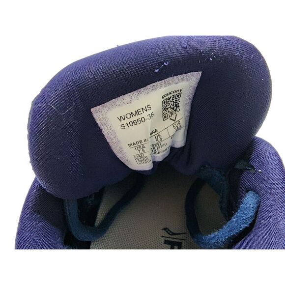 Saucony Womens Ride 14 Sneakers Size 7.5 Blue Purple Running Shoes S10650-35 - Picture 6 of 6